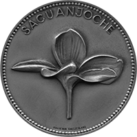 Anverso de la moneda Medalla Sacuanjoche