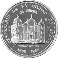 Anverso de la moneda Centenario de Boaco