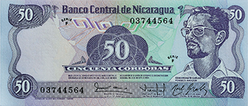 Anverso del billete <span>Billete Desmonetizado de 50 Córdobas</span>
