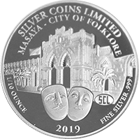 Anverso de la moneda Masaya Ciudad del Folklore